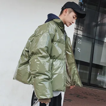 Winter Jacket Men Fashion Small Clear New Stand Collar Loose Parker Bright Leather Fabric Thick Cotton Coat Tide Male Couple
Winter Jacket Men Fashion Small Clear New Stand Collar Loose Parker Bright Leather Fabric Thick Cotton Coat Tide Male Couple