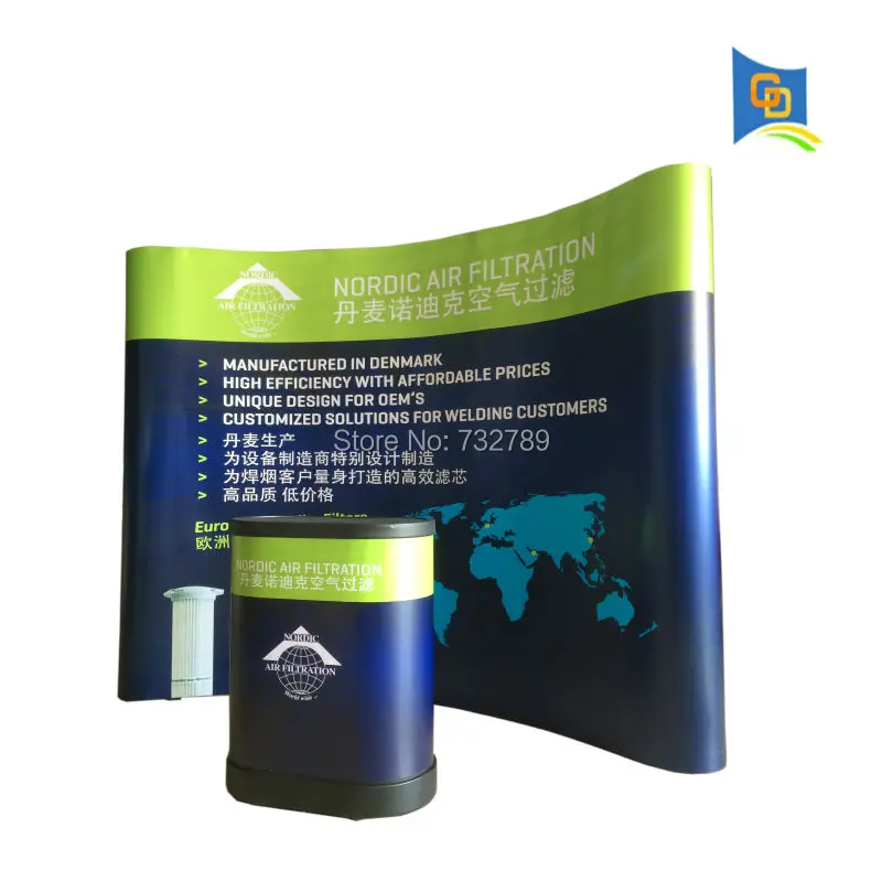 3*4units Curved Magnetic Pop up Display Banner Stand Backdrop with Big Plastic Trolley Case BST4-1+Graphic Banner
3*4units Curved Magnetic Pop up Display Banner Stand Backdrop with Big Plastic Trolley Case BST4-1+Graphic Banner