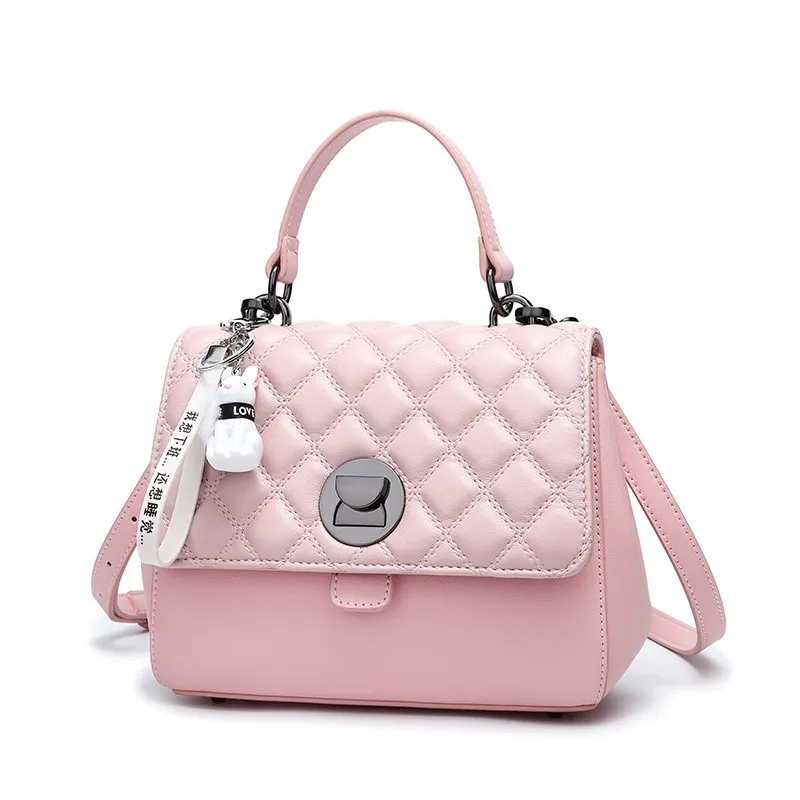 Fashion Luxury Handbags Women Bag Designer Classic Diamond Lattice Bag Women Shoulder Bag With Cute Bunny Ornaments Bolsos Mujer
Fashion Luxury Handbags Women Bag Designer Classic Diamond Lattice Bag Women Shoulder Bag With Cute Bunny Ornaments Bolsos Mujer