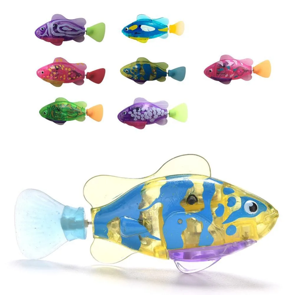 Swimming Electronic Fish Activated Battery Robotic Fish Powered Toy For Children Kid Bathing Toys Gift Multi-Colored
Swimming Electronic Fish Activated Battery Robotic Fish Powered Toy For Children Kid Bathing Toys Gift Multi-Colored