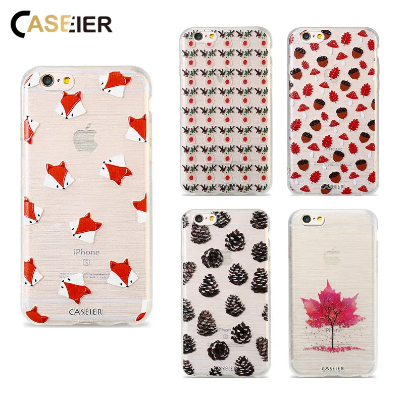 Чехол CASEIER для iPhone 6 7 6s Plus 5 5S SE мягкий чехол из ТПУ |