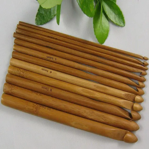 12Pcs Sweater knitting Circular Bamboo Handle Crochet Hooks Smooth Weave Craft Needle DC156
12Pcs Sweater knitting Circular Bamboo Handle Crochet Hooks Smooth Weave Craft Needle DC156
