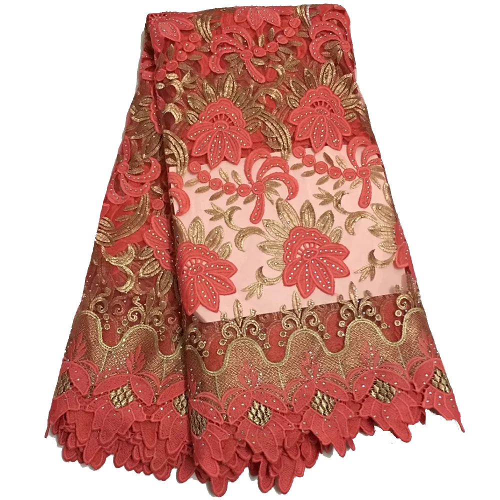 Peach and gold dress fabric lace latest Nigerian lace fabric high quality guipure lace fabric for african parties
Peach and gold dress fabric lace latest Nigerian lace fabric high quality guipure lace fabric for african parties
