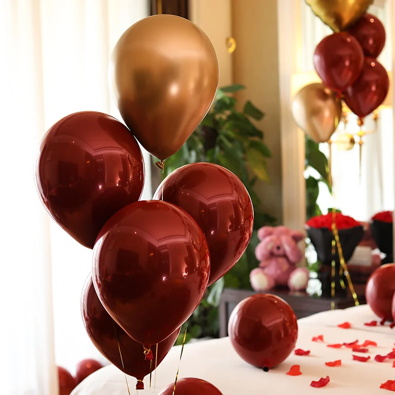 Creative Pomegranate Red agate Marriage Balloon Proposal and Romantic Wedding Decoration Metal chrome Gold Silver balloons
Creative Pomegranate Red agate Marriage Balloon Proposal and Romantic Wedding Decoration Metal chrome Gold Silver balloons