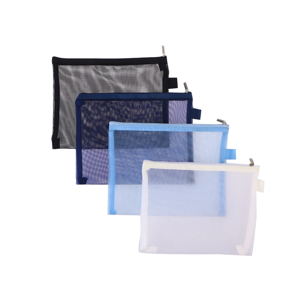 4Pcs Mesh Zipper File Bags Paper Cosmetics Makeup Documents Tickets Storage Bag Pocket Organizer Pouch for School Home Office
4Pcs Mesh Zipper File Bags Paper Cosmetics Makeup Documents Tickets Storage Bag Pocket Organizer Pouch for School Home Office