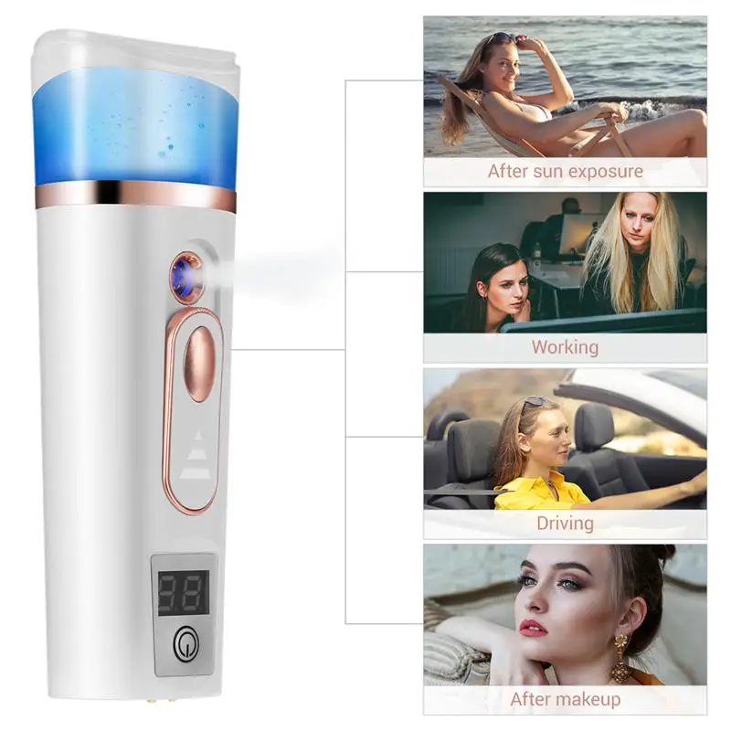 Nano Face Sprayer with Skin Test Function Moisturizing Skin Sprayer Rechargeable Facial Mister (White)
Nano Face Sprayer with Skin Test Function Moisturizing Skin Sprayer Rechargeable Facial Mister (White)