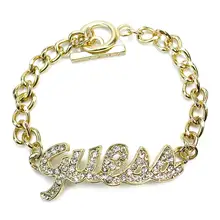 2018 Fashion Crystal Rhinestone Quell Letters Pendant Golden Chain Bracelets Bangles Women Charm Jewelry Party Accessories Gift
2018 Fashion Crystal Rhinestone Quell Letters Pendant Golden Chain Bracelets Bangles Women Charm Jewelry Party Accessories Gift