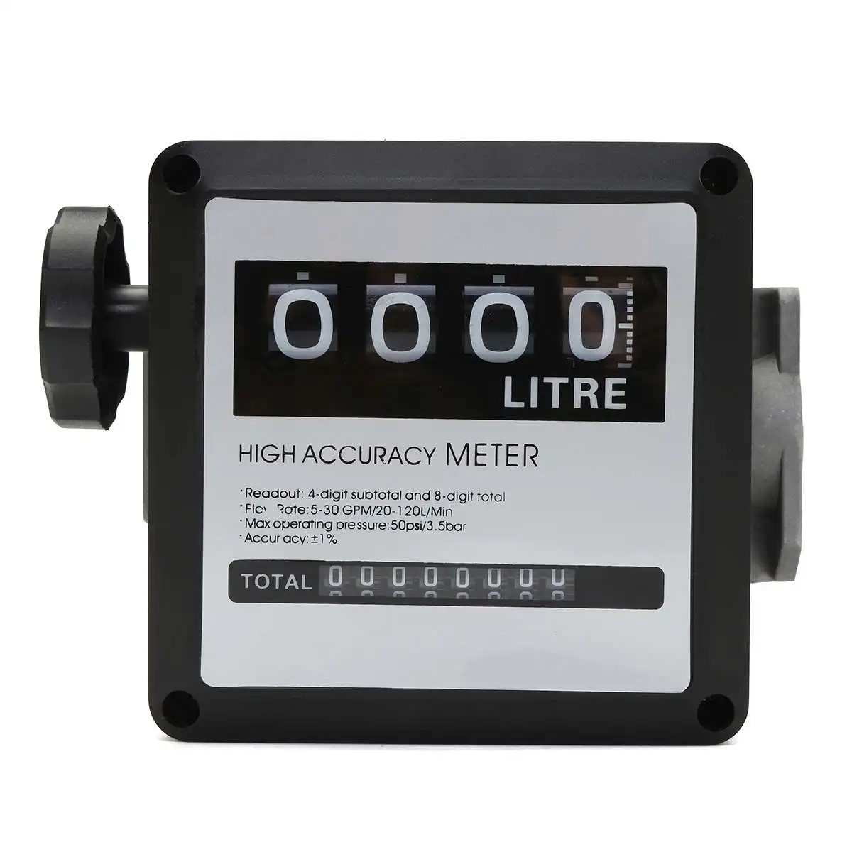 1Pcs FM-120 4 Digital for Diesel Gasoline Fuel Petrol Oil Flow Meter Counter Gauge 20-120L/Min for Refueling Device
1Pcs FM-120 4 Digital for Diesel Gasoline Fuel Petrol Oil Flow Meter Counter Gauge 20-120L/Min for Refueling Device