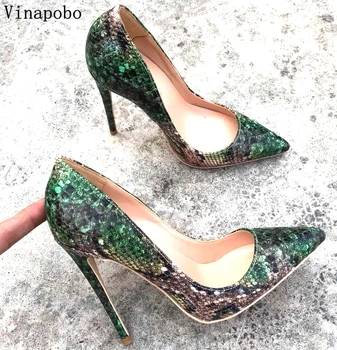 2019 Hot Sale Women Pumps Fashion Design Stiletto High Heels Shoes green Snake Pattern print Patent leather wedding Bridal Shoes
2019 Hot Sale Women Pumps Fashion Design Stiletto High Heels Shoes green Snake Pattern print Patent leather wedding Bridal Shoes
