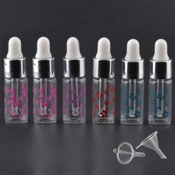 6Pcs 5ml Portable Glass Dropper Bottles With Funnels Travel Empty Refillable Container Perfume Essential Oil Liquid Glass Bottle
6Pcs 5ml Portable Glass Dropper Bottles With Funnels Travel Empty Refillable Container Perfume Essential Oil Liquid Glass Bottle