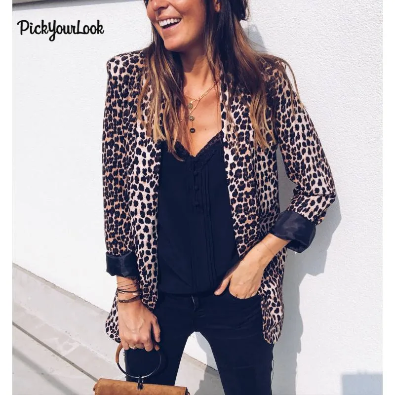 PickYourLook Fashion Autumn Women Jackets Work Office Lady Suit Slim None Button Leopard Print Wild Female Coat
PickYourLook Fashion Autumn Women Jackets Work Office Lady Suit Slim None Button Leopard Print Wild Female Coat