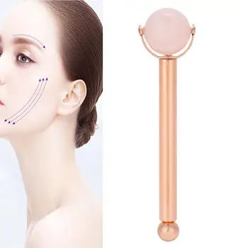 Single Head Metal Round Jade Stone Face Skin Massage Roller Anti Wrinkle Anti-aging Massager Face Lift Beauty Health Care a
Single Head Metal Round Jade Stone Face Skin Massage Roller Anti Wrinkle Anti-aging Massager Face Lift Beauty Health Care a