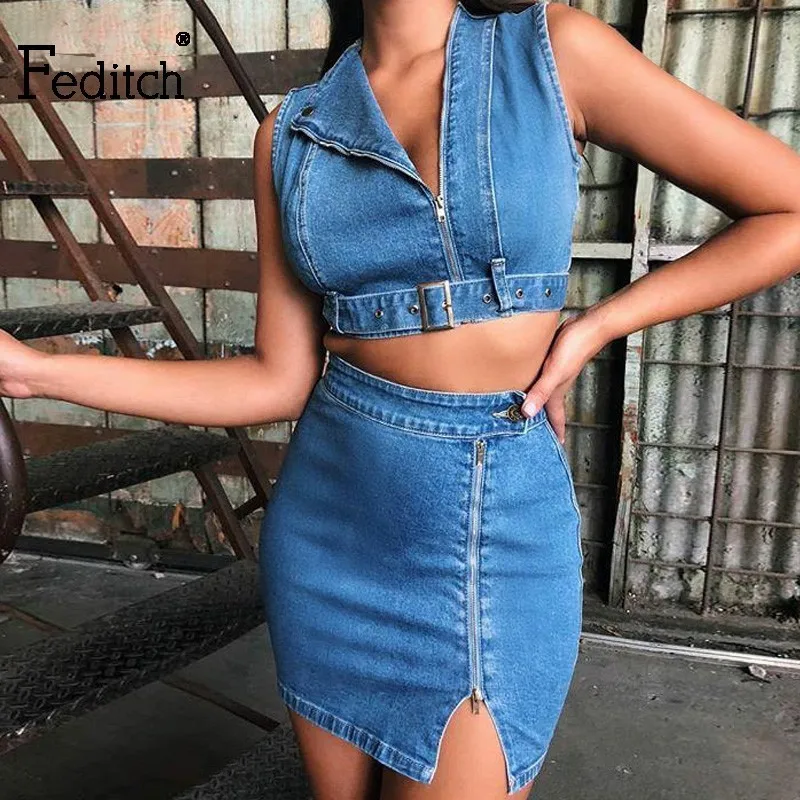 Feditch 2019 Zippered Denim Dress Sundress Sexy Club Overall Summer Dress Women Vintage Blue Casual Sexy Bodycon Jeans Dress
Feditch 2019 Zippered Denim Dress Sundress Sexy Club Overall Summer Dress Women Vintage Blue Casual Sexy Bodycon Jeans Dress