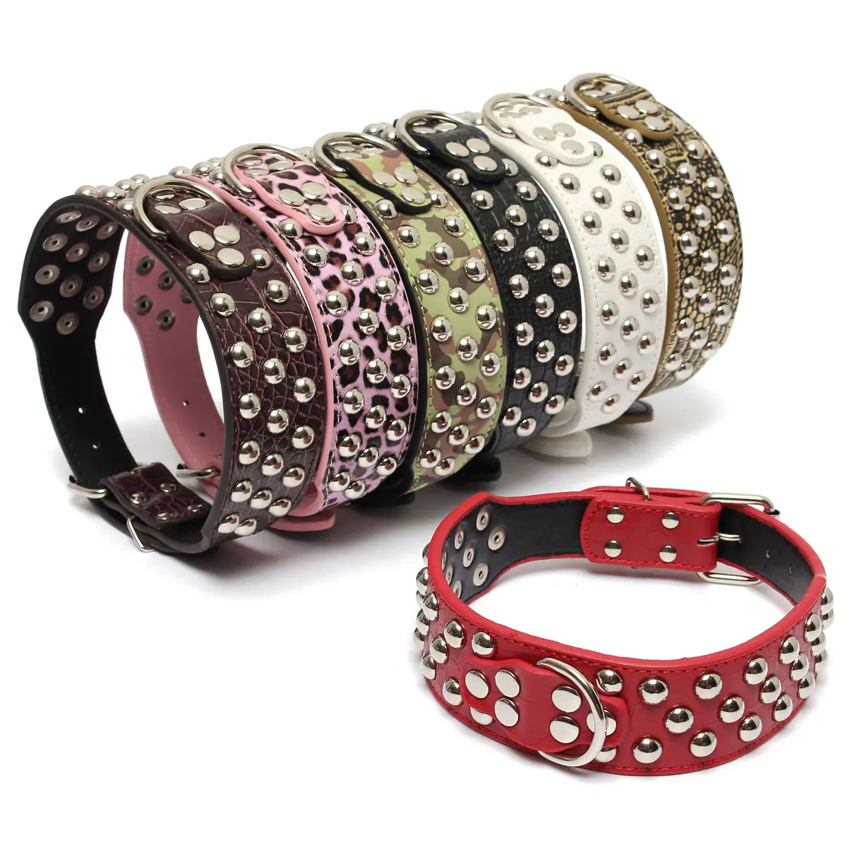 Pet Dog Pu Leather Collar Adjustable Spiked Studded Pet Dog Collar Necklace For Small Medium And Large Dogs Pet Supplies M Size
Pet Dog Pu Leather Collar Adjustable Spiked Studded Pet Dog Collar Necklace For Small Medium And Large Dogs Pet Supplies M Size
