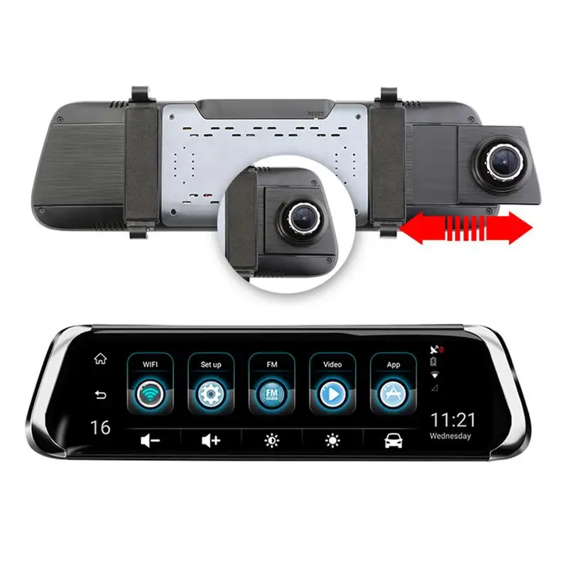 New E08 10 Inch Driving Recorder Wireless Dual Lens HD Rear View Mirror Navigation Intelligent Cloud Mirror ADAS
New E08 10 Inch Driving Recorder Wireless Dual Lens HD Rear View Mirror Navigation Intelligent Cloud Mirror ADAS