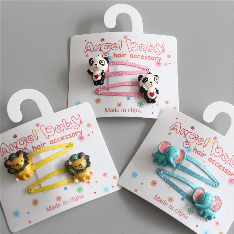 2PCS New Cute Lion Elephant Panda BB Clips Hairpins Children Headwear Girls Hair Accessories Baby Hair Clips Headdress
2PCS New Cute Lion Elephant Panda BB Clips Hairpins Children Headwear Girls Hair Accessories Baby Hair Clips Headdress