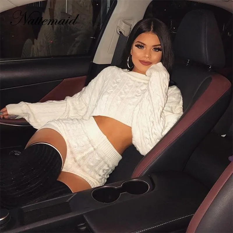 NATTEMAID Full Sleeve Women Two Piece Outfits White Casual Sexy Two Piece Set Top And Pants Winter Sweatsuit Knitted Tracksuit
NATTEMAID Full Sleeve Women Two Piece Outfits White Casual Sexy Two Piece Set Top And Pants Winter Sweatsuit Knitted Tracksuit