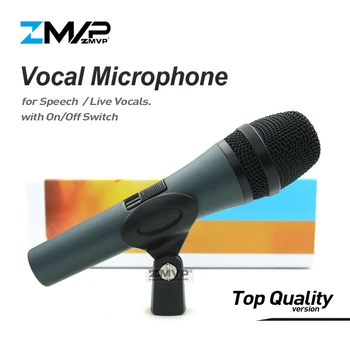 Top Quality Professional E845S Super-cardioid karaoke Live Vocals Dynamic E845 Wired Microphone Microfone Mic with on/off Switch
Top Quality Professional E845S Super-cardioid karaoke Live Vocals Dynamic E845 Wired Microphone Microfone Mic with on/off Switch