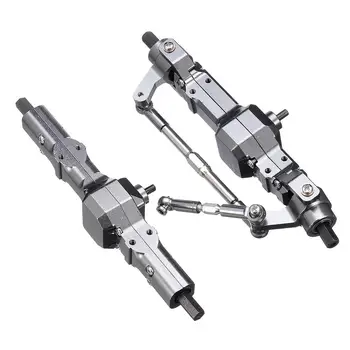LeadingStar 2PCS Titanium Color All Metal Front /Rear Bridge Axle Set For WPL For HengLong 1/16 Military Truck RC Car Part
LeadingStar 2PCS Titanium Color All Metal Front /Rear Bridge Axle Set For WPL For HengLong 1/16 Military Truck RC Car Part