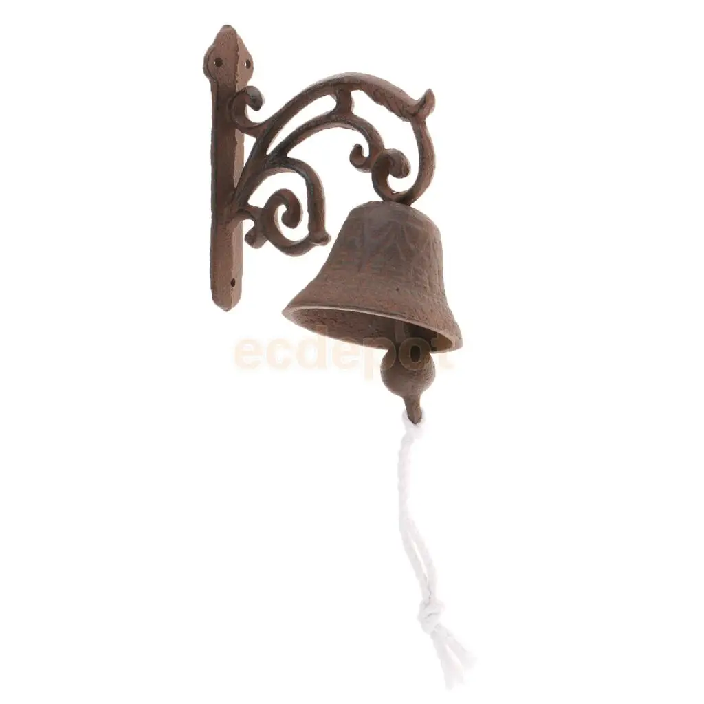 Cast Iron Dinner Bell Simple Wall Mount Metal Door Bell Home Garden Porch Patio Farm Yard Cabin Craft Decoration Retro
Cast Iron Dinner Bell Simple Wall Mount Metal Door Bell Home Garden Porch Patio Farm Yard Cabin Craft Decoration Retro