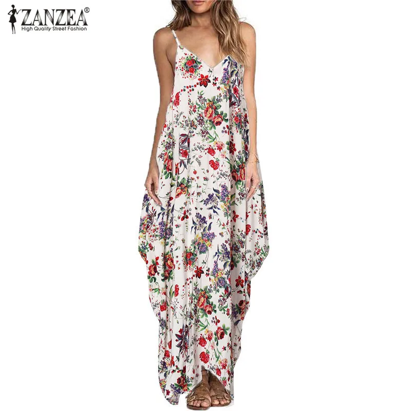 Women Bohemian Maxi Long Dress ZANZEA 2019 Summer Sexy V Neck Floral Print Asymmetrical Hem Beach Dresses Vestidos Plus Size 3xl
Women Bohemian Maxi Long Dress ZANZEA 2019 Summer Sexy V Neck Floral Print Asymmetrical Hem Beach Dresses Vestidos Plus Size 3xl