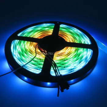 5V 5M 30LEDs/m WS2812B Smart RGB LED Strip WS2812 Pixel light,30Pixels/m with 30pcs WS2811 IC built-in,White PCB,Waterproof IP65
5V 5M 30LEDs/m WS2812B Smart RGB LED Strip WS2812 Pixel light,30Pixels/m with 30pcs WS2811 IC built-in,White PCB,Waterproof IP65