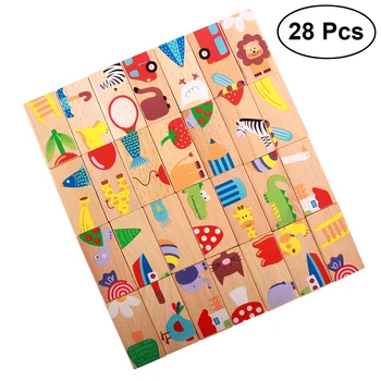 28pcs Kids Domino Toys Puzzle Early Learning Educational Wooden Toy Game Tools for Teaching Tools Kids Gift Preschool
28pcs Kids Domino Toys Puzzle Early Learning Educational Wooden Toy Game Tools for Teaching Tools Kids Gift Preschool