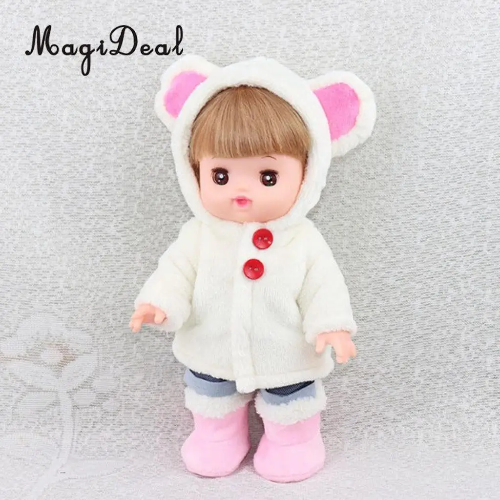 2pcs Cute White Plush Coat & Shorts Set for 25cm Mellchan Baby Doll Clothes Accessories
2pcs Cute White Plush Coat & Shorts Set for 25cm Mellchan Baby Doll Clothes Accessories
