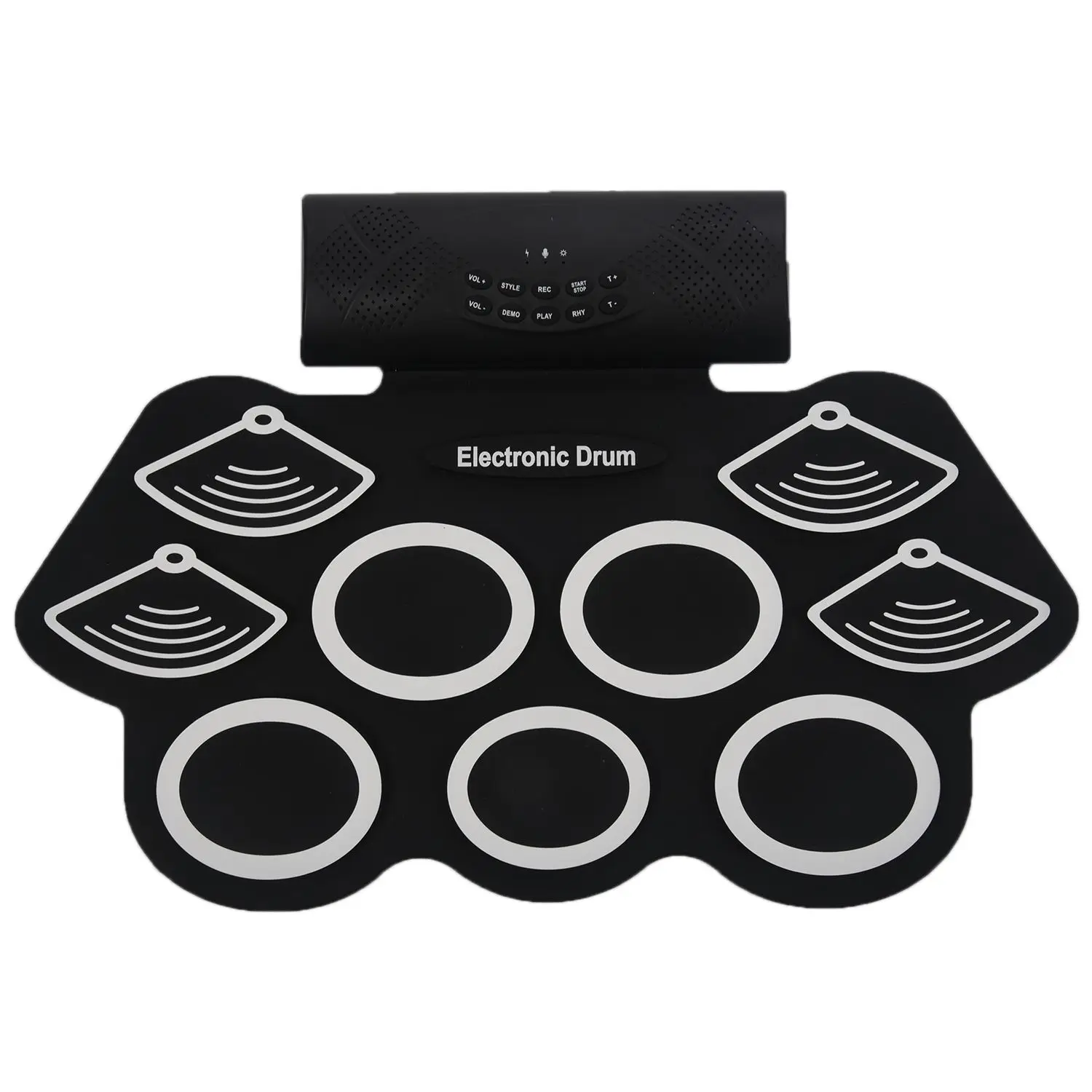 Portable electronic drum set hand drum set 9 built-in stereo speakers 1000mA lithium battery with drum pedals
Portable electronic drum set hand drum set 9 built-in stereo speakers 1000mA lithium battery with drum pedals