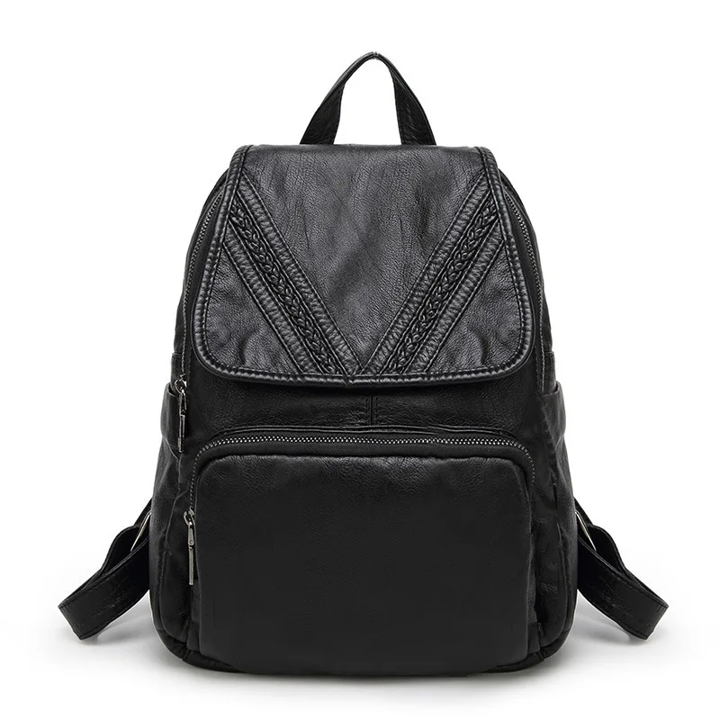 Style Backpack Women Leather Backpacks For Teenage Girls School Bags Fashion Vintage Solid Should 2019 feminina female C459
Style Backpack Women Leather Backpacks For Teenage Girls School Bags Fashion Vintage Solid Should 2019 feminina female C459