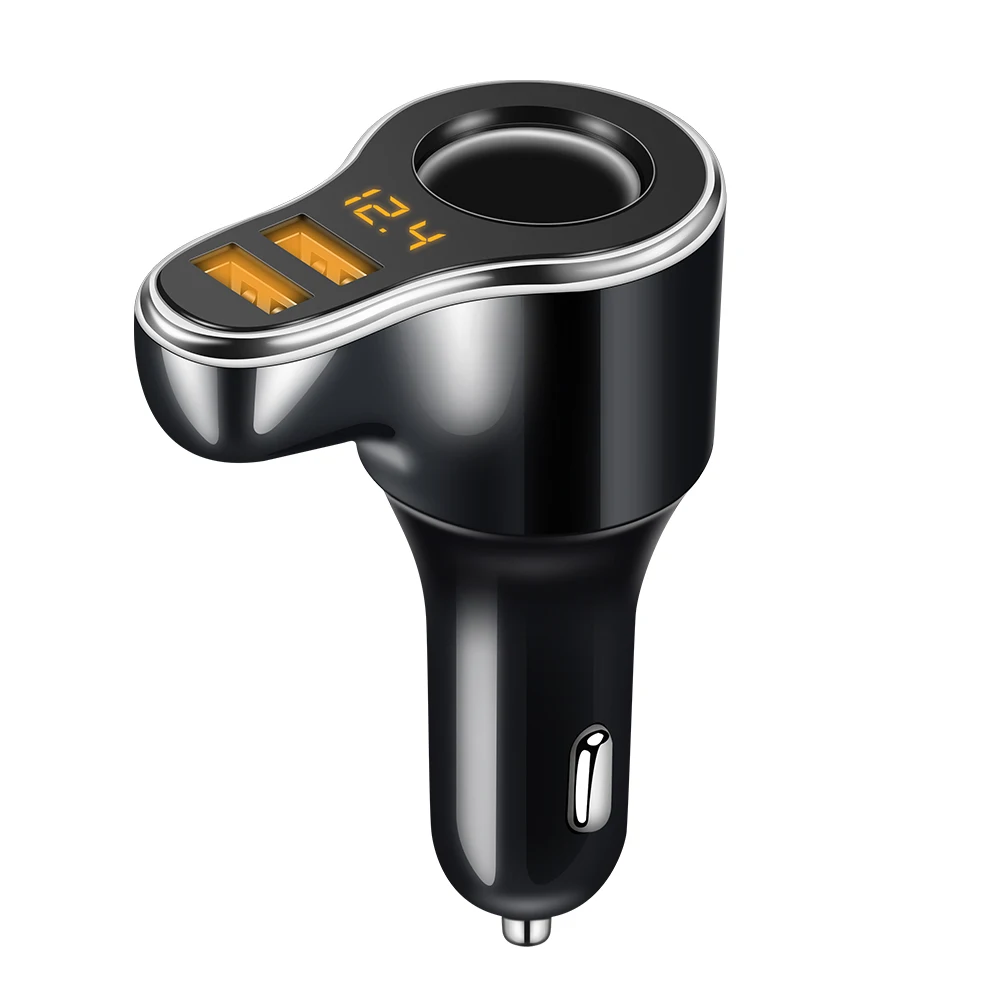 DC 12-24V Car Cigarette Lighter Socket Support Fast Charge 3.1A Dual USB Car Charger Adapter With Volmeter
DC 12-24V Car Cigarette Lighter Socket Support Fast Charge 3.1A Dual USB Car Charger Adapter With Volmeter