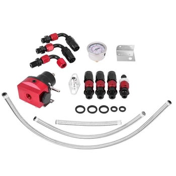 New Universal Adjustable Fuel Pressure Regulator Oil 160Psi Gauge An6 Fitting(Black+Red)
New Universal Adjustable Fuel Pressure Regulator Oil 160Psi Gauge An6 Fitting(Black+Red)