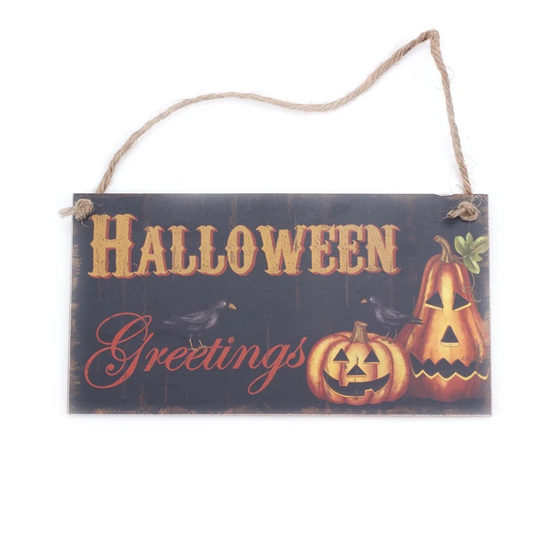 Halloween Greetings Pumpkin Hanging Wall Sign Decoration Rectangle Wood Hangtag Party Decor Hanging Board
Halloween Greetings Pumpkin Hanging Wall Sign Decoration Rectangle Wood Hangtag Party Decor Hanging Board