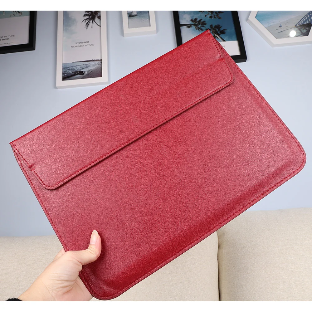 Redlai Envelope Leather Stand Bag Cover Protective Sleeve For New MacBook Air 13" 2018 A1932 Pro Retina 11 12 13 15 Laptop Bag
Redlai Envelope Leather Stand Bag Cover Protective Sleeve For New MacBook Air 13" 2018 A1932 Pro Retina 11 12 13 15 Laptop Bag