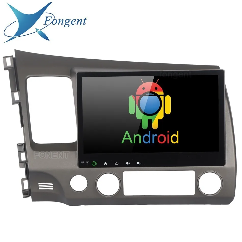 Android 2 din dvd головное устройство 10 дюймов мультимедиа для Honda Civic 2006 2007 2008 2009 2010 2011