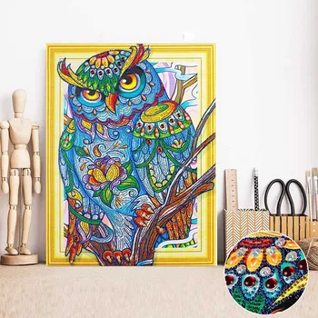 HUACAN Diamond Painting Animal Special Shape Diamond Embroidery Owl Picture With Rhinestones Mosaic Home Decor 40x50cm
HUACAN Diamond Painting Animal Special Shape Diamond Embroidery Owl Picture With Rhinestones Mosaic Home Decor 40x50cm