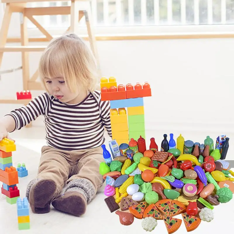120PCS/Set Play House Kitchen Toys Simulation Food Baby Fruit Vegetable Burger Cognition for Children
120PCS/Set Play House Kitchen Toys Simulation Food Baby Fruit Vegetable Burger Cognition for Children