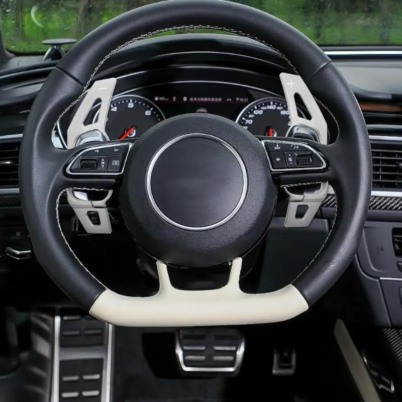 1 Pair Car Steering Wheel DSG Paddle Extension Shifters Shift Sticker Decoration Fit for Audi A5 S3 S5 S6 SQ5 RS3 RS6 RS7
1 Pair Car Steering Wheel DSG Paddle Extension Shifters Shift Sticker Decoration Fit for Audi A5 S3 S5 S6 SQ5 RS3 RS6 RS7