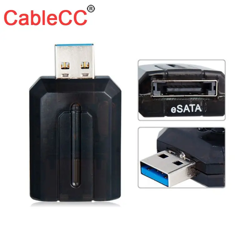 CableCC USB 3.0 to eSATA External SATA 3G BPS Convertor Adapter for 2.5" 3.5" Hard Disk
CableCC USB 3.0 to eSATA External SATA 3G BPS Convertor Adapter for 2.5" 3.5" Hard Disk