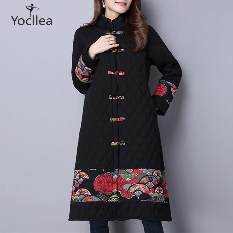 Autumn Winter Cotton-Padded Shirt Coat for women Print Long sleeve Casual Plus size Long Parkas Outwear lady Long Jacket ZY577
Autumn Winter Cotton-Padded Shirt Coat for women Print Long sleeve Casual Plus size Long Parkas Outwear lady Long Jacket ZY577