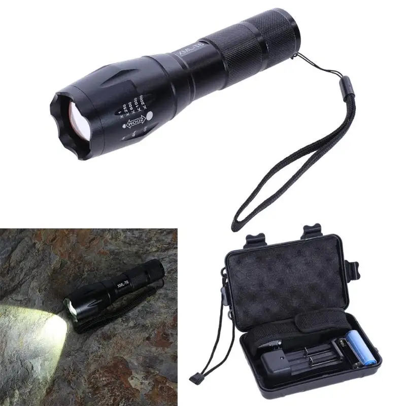 XML T6 LED Flashlight Zoomable 1000LM 5 Modes Outdoor Camping Fishing Hiking Torch Portable Lantern Flashlight
XML T6 LED Flashlight Zoomable 1000LM 5 Modes Outdoor Camping Fishing Hiking Torch Portable Lantern Flashlight