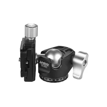 Andoer D-25C CNC Machining Double Notch Ball Head Max Load Capacity 10kg Mini Ballhead For Canon Nikon Sony DSLR ILDC Cameras
Andoer D-25C CNC Machining Double Notch Ball Head Max Load Capacity 10kg Mini Ballhead For Canon Nikon Sony DSLR ILDC Cameras