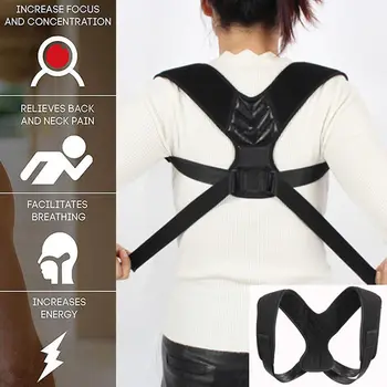 Men Women Body Posture Clavicle Support Corrector Back Shoulders Belt Strap Posture Corrector Brace Belt
Men Women Body Posture Clavicle Support Corrector Back Shoulders Belt Strap Posture Corrector Brace Belt