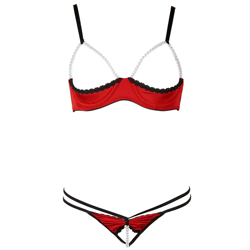 2017 Good Quality Cotton Nylon Full Slips Sexy Lingerie Pearl Open Bra Crotchless Panties Underwear Set Women Intimates
2017 Good Quality Cotton Nylon Full Slips Sexy Lingerie Pearl Open Bra Crotchless Panties Underwear Set Women Intimates