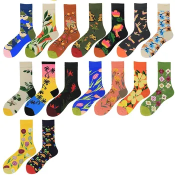 PEONFLY Creative Harajuku Novelty Meias Flower Pattern Happy Socks Men Funny New Spring Summer Cotton Skateboard Chaussettes
PEONFLY Creative Harajuku Novelty Meias Flower Pattern Happy Socks Men Funny New Spring Summer Cotton Skateboard Chaussettes