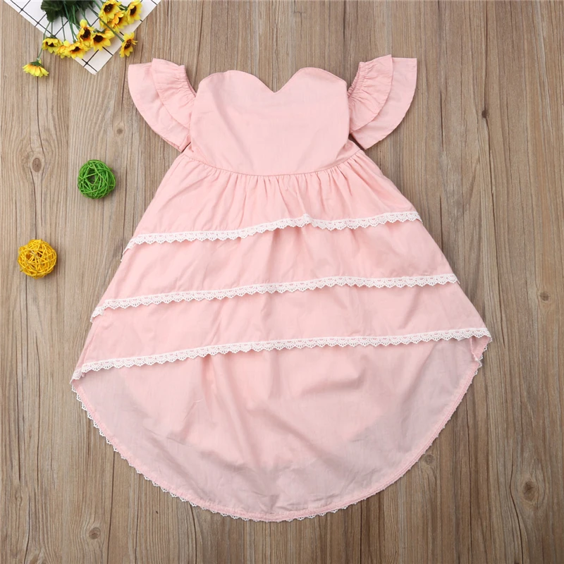2019 Off Shoulder Short Sleeve Pink Summer Ruffle Party Bridesmaid Pageant Dresses Costume Toddler Kids Baby Girl Lace Dress
2019 Off Shoulder Short Sleeve Pink Summer Ruffle Party Bridesmaid Pageant Dresses Costume Toddler Kids Baby Girl Lace Dress