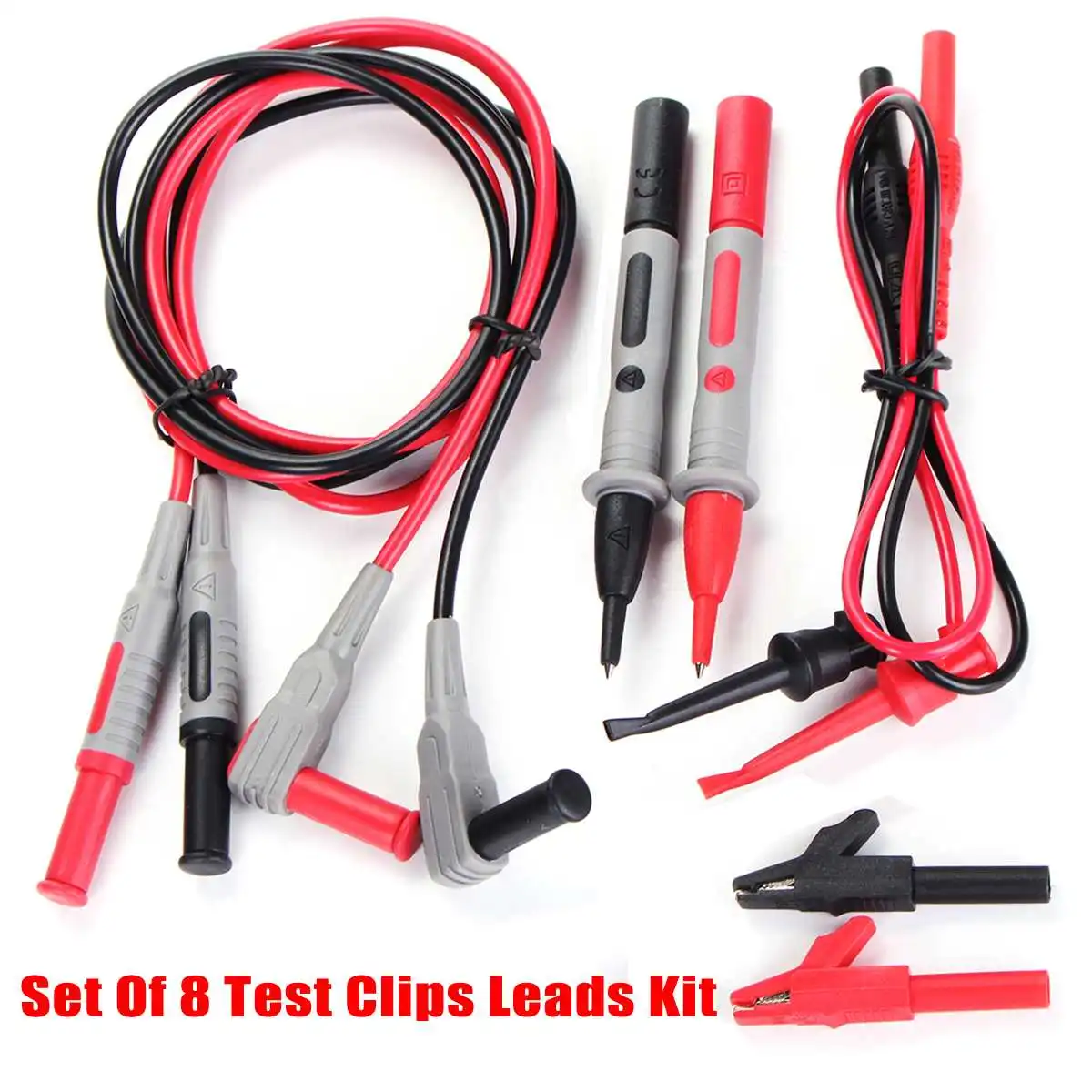 8Pcs/Set Electronic Specialties Test Clips Leads Kit Banana Tester Probe Kit For Fluke Multimeter
8Pcs/Set Electronic Specialties Test Clips Leads Kit Banana Tester Probe Kit For Fluke Multimeter