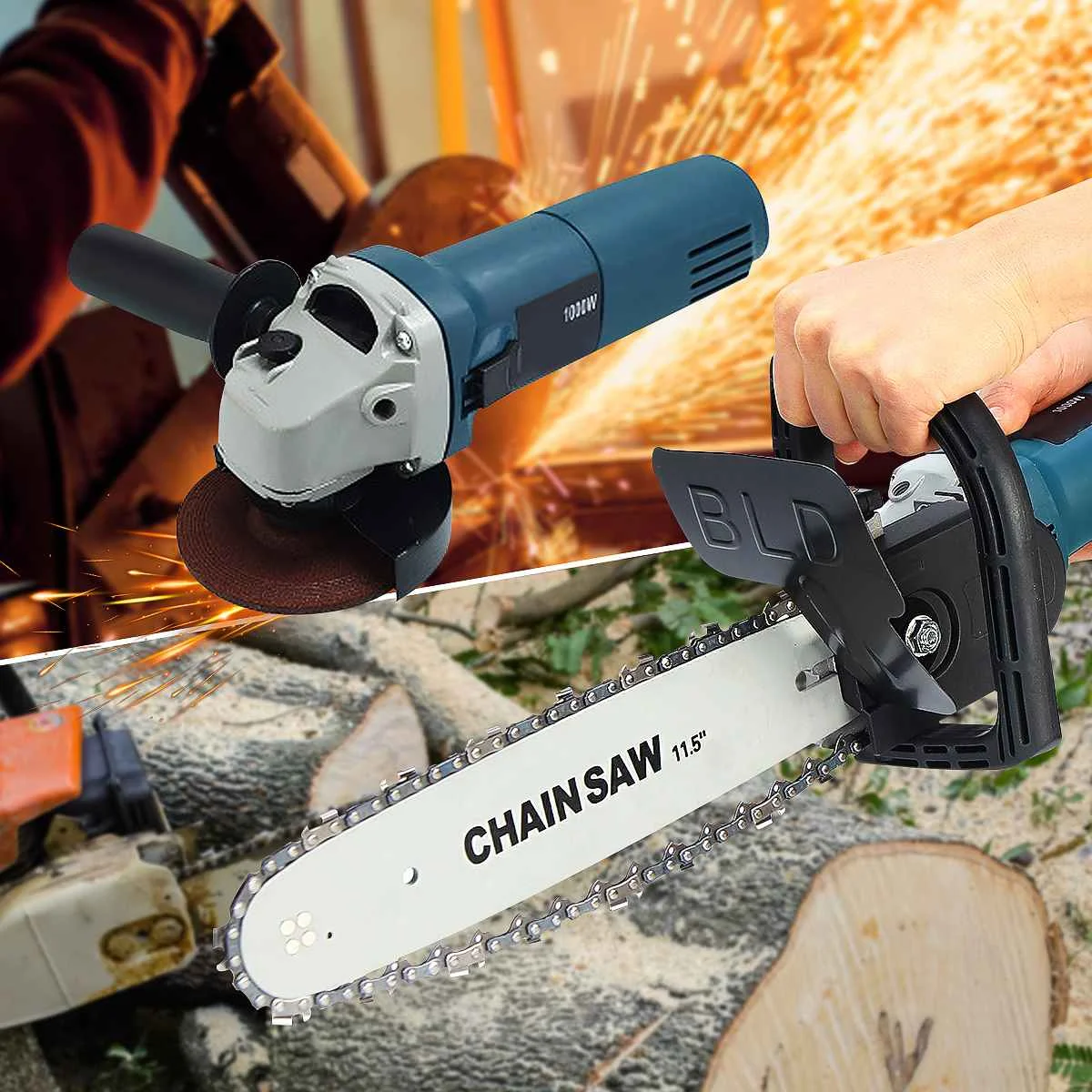 6 Speed Adjustable Electric Change Angle Grinder 1000W 220V 11000rpm + Chainsaw Woodworking Cutting Chainsaw Bracket
6 Speed Adjustable Electric Change Angle Grinder 1000W 220V 11000rpm + Chainsaw Woodworking Cutting Chainsaw Bracket