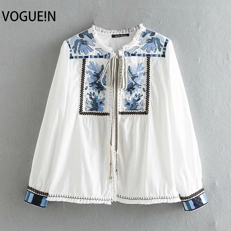 VOGUEIN New Womens Vintage Blue Floral Embroidery Long Sleeve Cardigan Blouse Shirt Wholesale
VOGUEIN New Womens Vintage Blue Floral Embroidery Long Sleeve Cardigan Blouse Shirt Wholesale