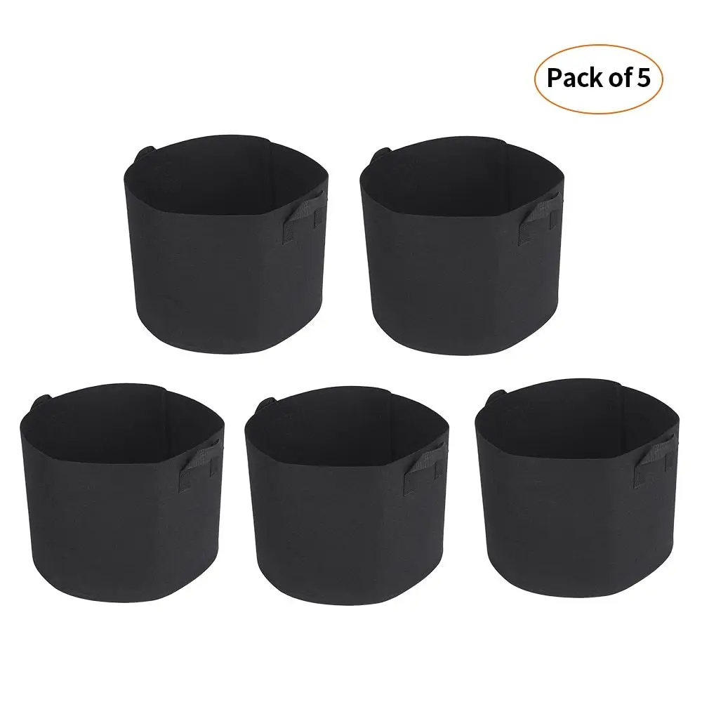 5pcs/set Grow Bags For Garden Flower Tree with Handles Nonwoven Grow Bags Set Fabric Grow Bags Gardening Accessory jardin
5pcs/set Grow Bags For Garden Flower Tree with Handles Nonwoven Grow Bags Set Fabric Grow Bags Gardening Accessory jardin